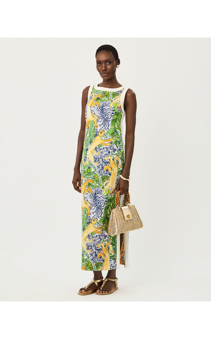 Eleanora Maxi Shift Romper - Multi Palm Prowl Engineered Romper