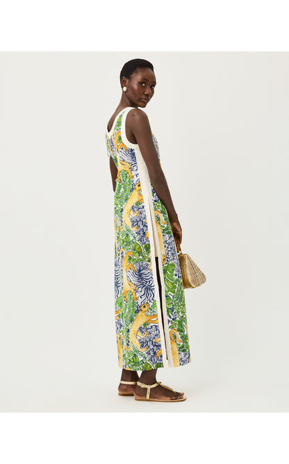 Eleanora Maxi Shift Romper - Multi Palm Prowl Engineered Romper