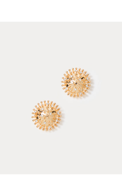 Summer Shorelines Stud Earrings - Gold Metallic