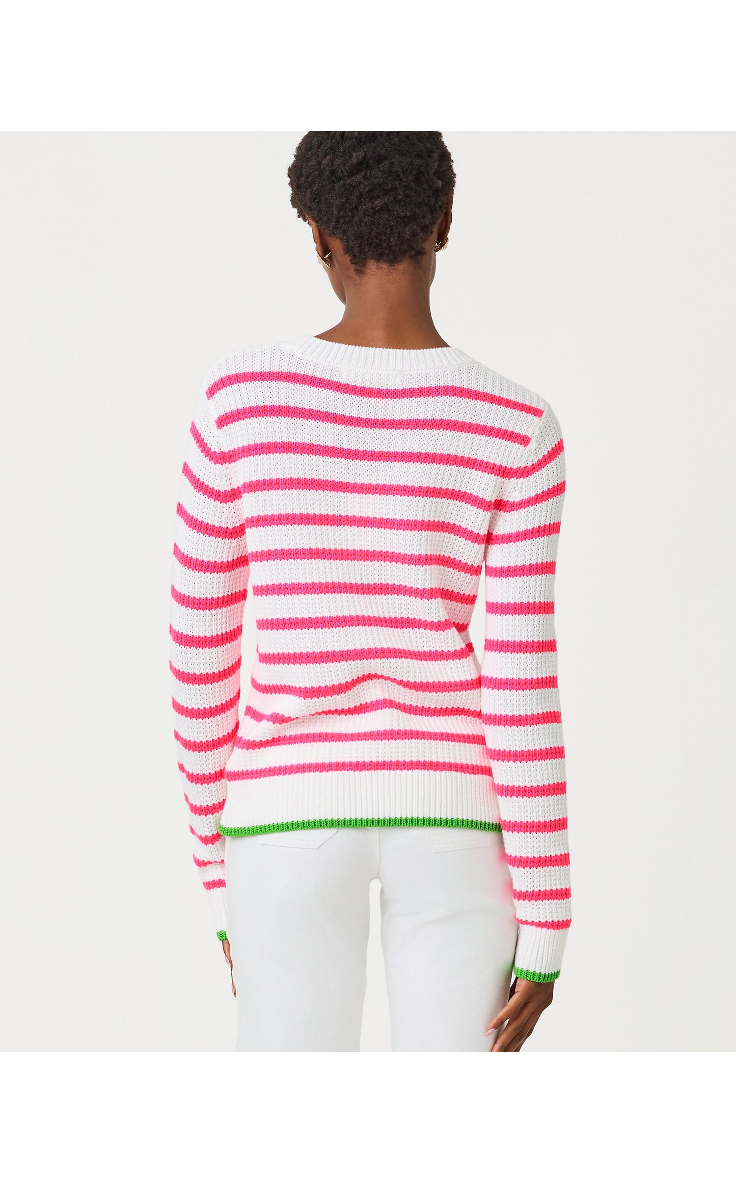 Jovienne Sweater - Resort White Shine Bright Stripe