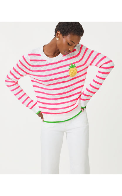 Jovienne Sweater - Resort White Shine Bright Stripe