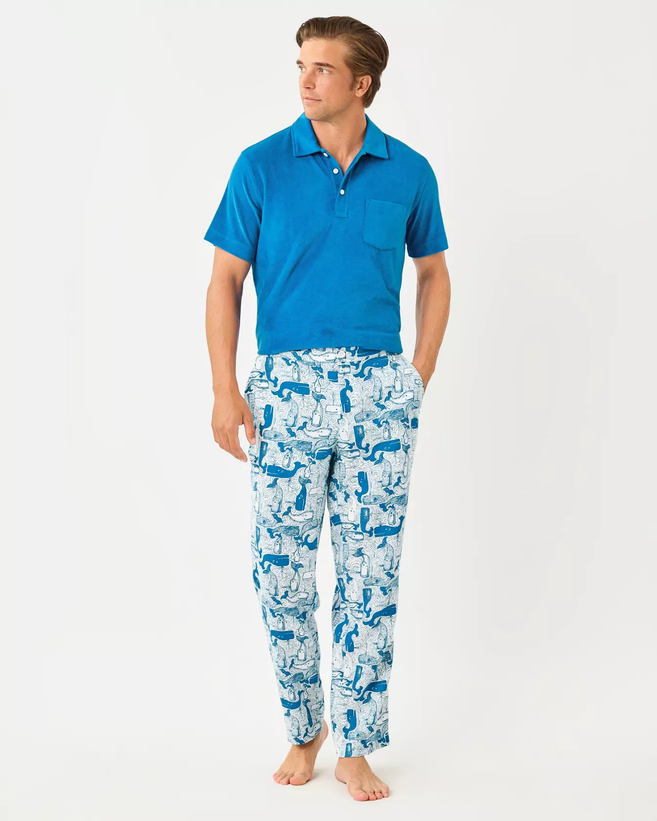 Men's Stuff 32" Theo Linen Pant