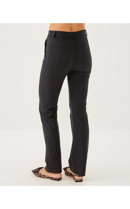 32" Demaria High Rise Stretch Pant - Noir