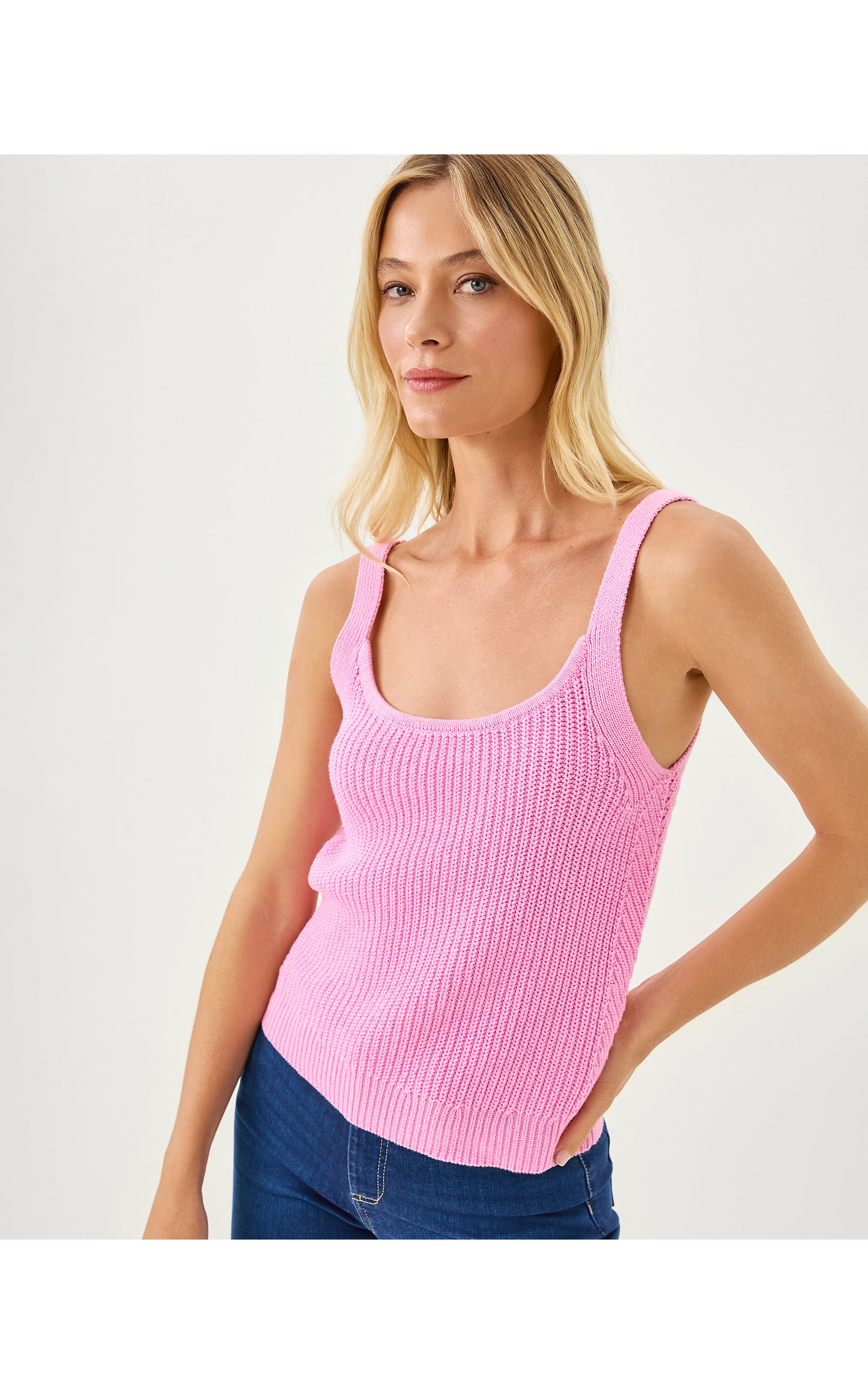 Bristow Sweater Tank - Pink Bliss