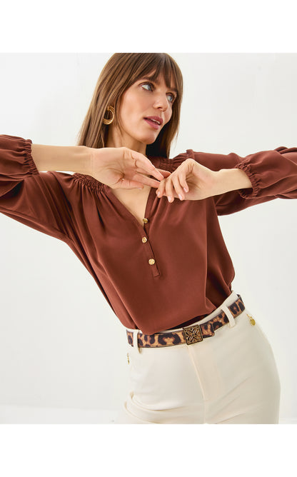 LP Skinny Logo Belt - Leopard Faille