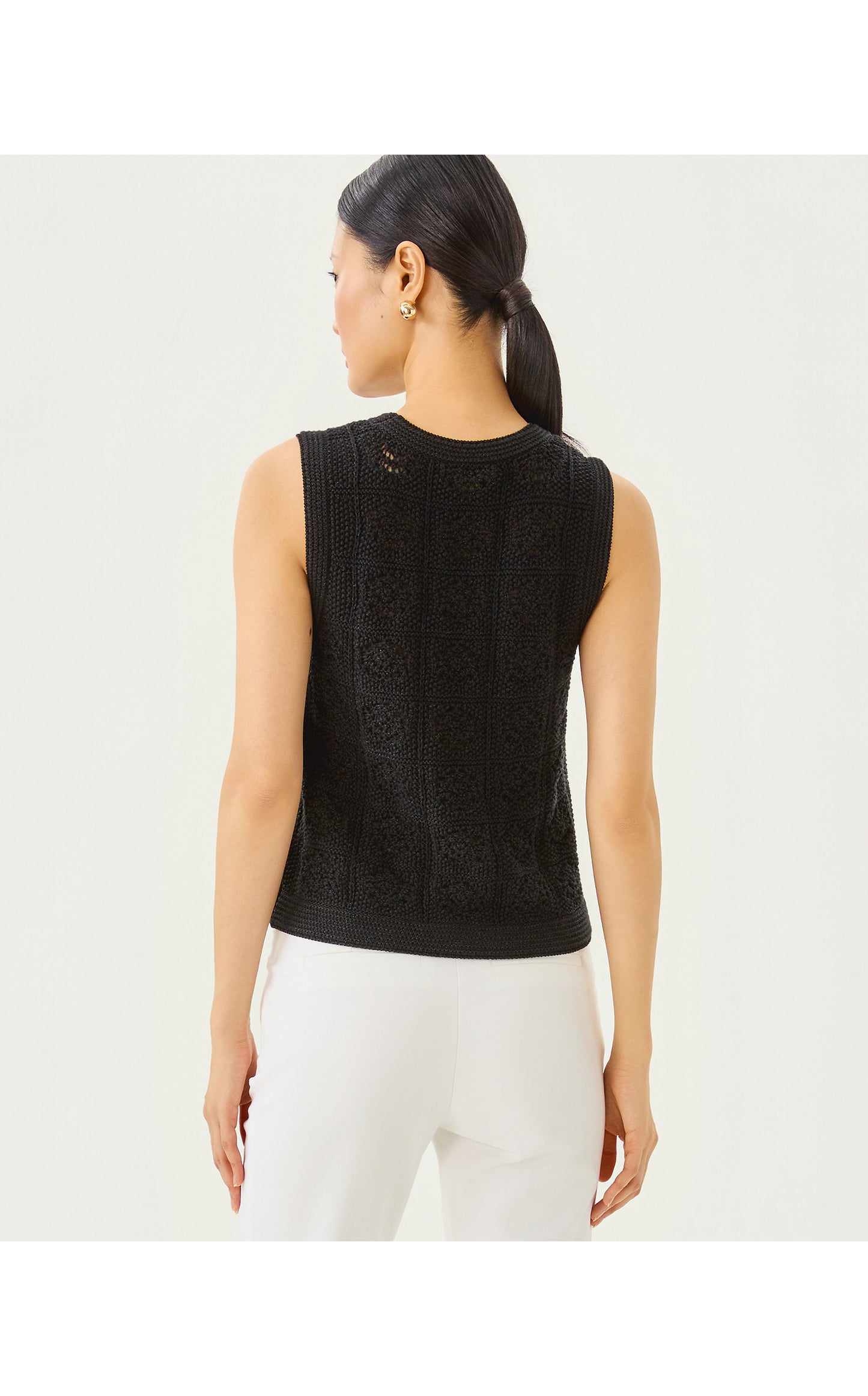 Lenalie Sweater Shell - Black Metallic