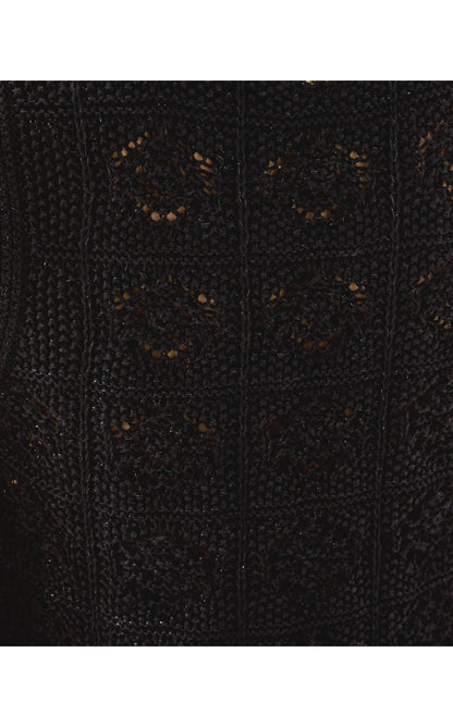 Lenalie Sweater Shell - Black Metallic