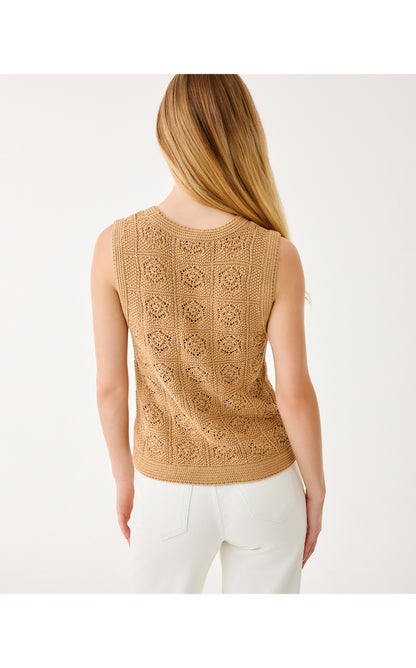 Lenalie Sweater Shell - Rattan Metallic