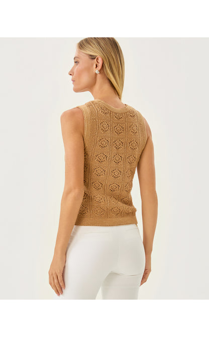 Lenalie Sweater Shell - Rattan Metallic