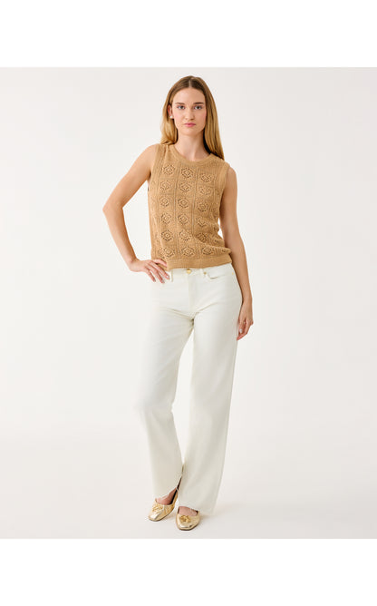 Lenalie Sweater Shell - Rattan Metallic