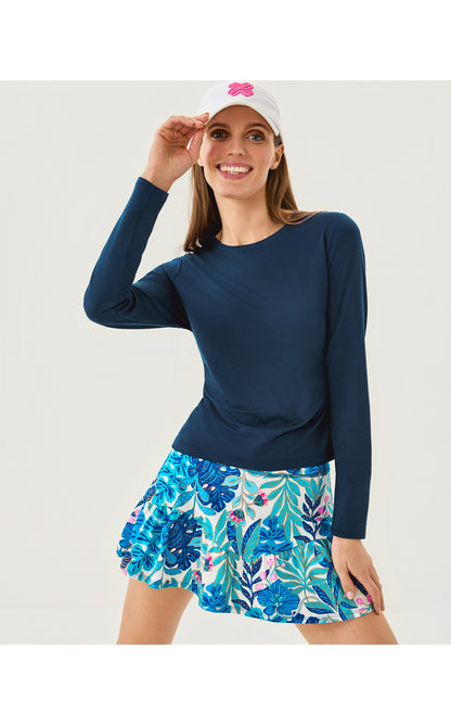 UPF50+ Heston Long Sleeve Tee - Low Tide Navy