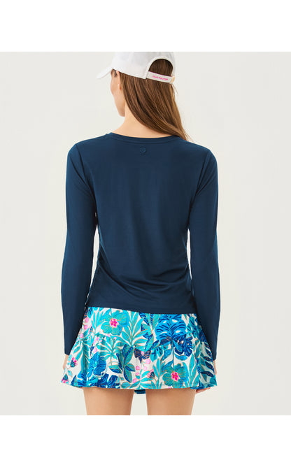 UPF50+ Heston Long Sleeve Tee - Low Tide Navy