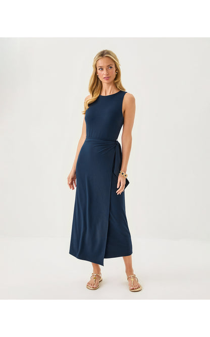 Estela Midi Dress - Low Tide Navy