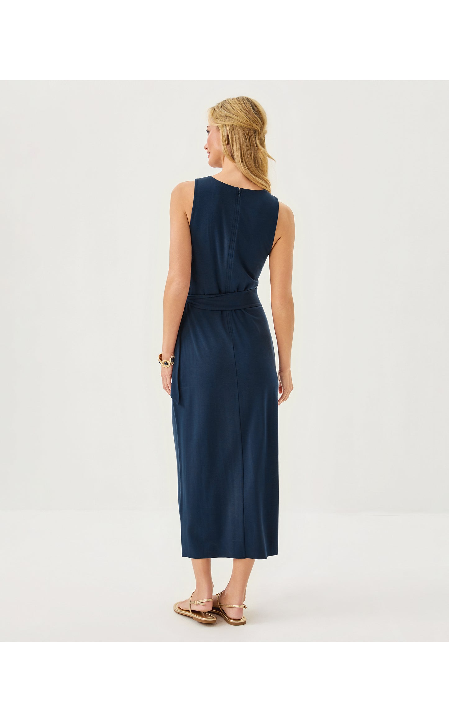 Estela Midi Dress - Low Tide Navy