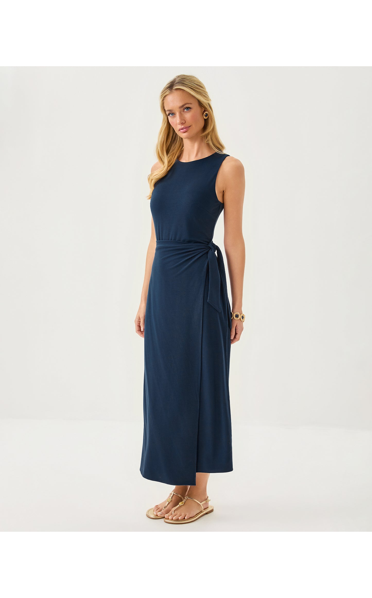 Estela Midi Dress - Low Tide Navy