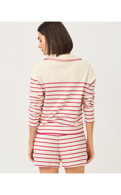 Corvaya Pullover - Berry Bouquet Legacy Stripe
