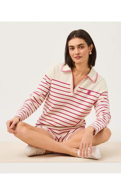 Corvaya Pullover - Berry Bouquet Legacy Stripe