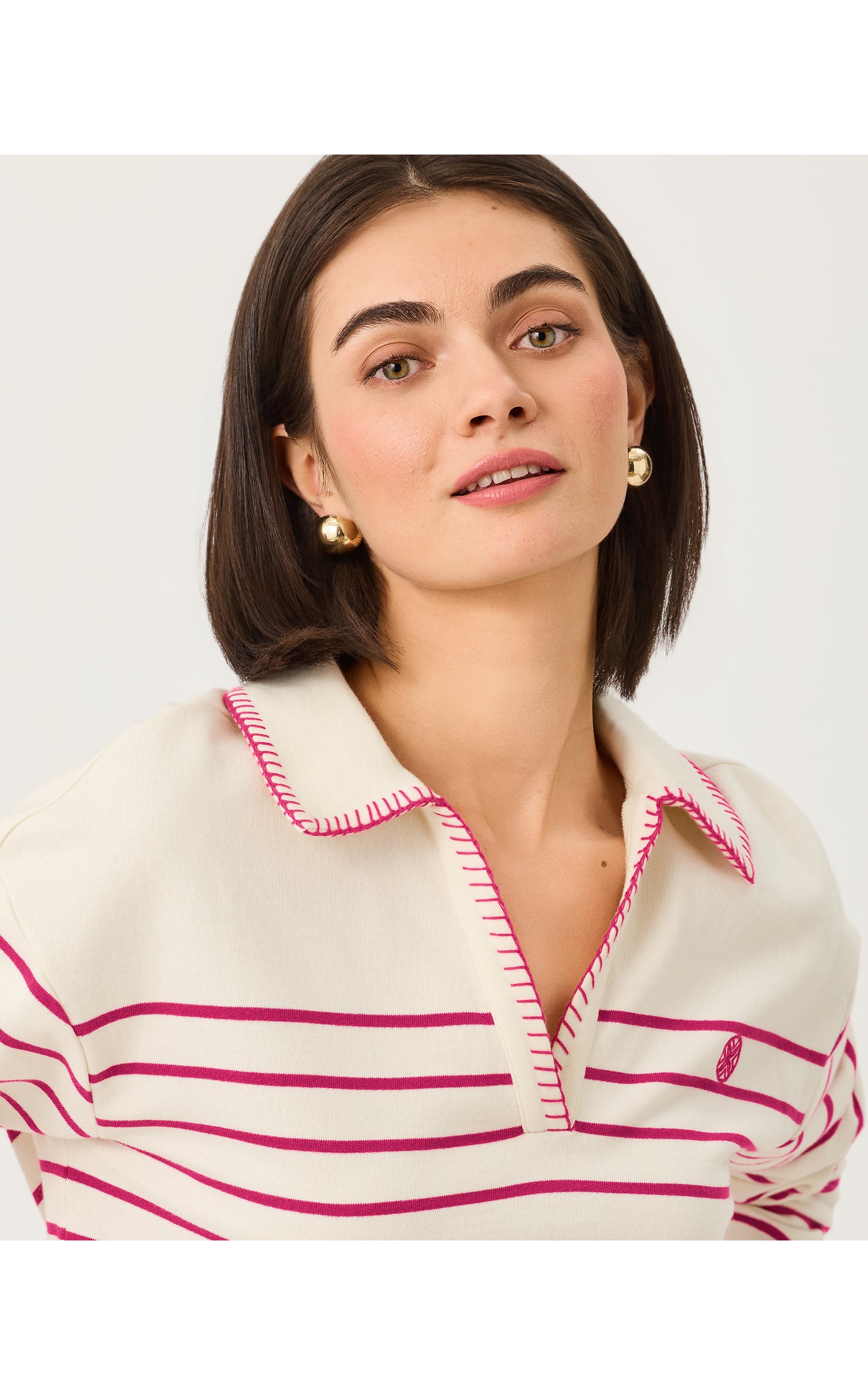 Corvaya Pullover - Berry Bouquet Legacy Stripe