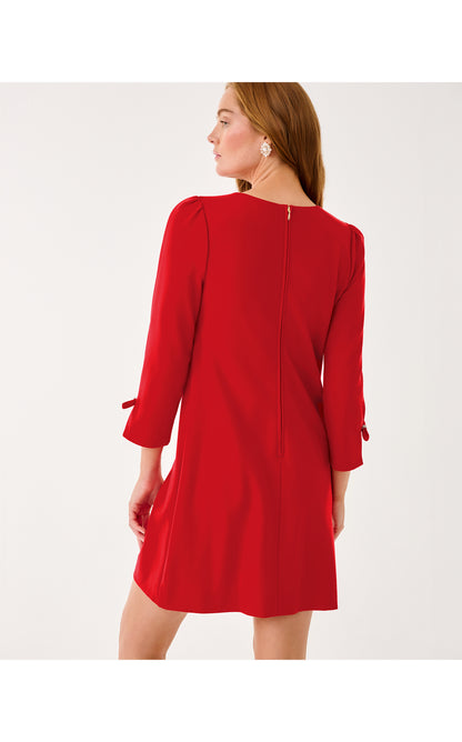 Leyland Shift Dress - Cranberry Red