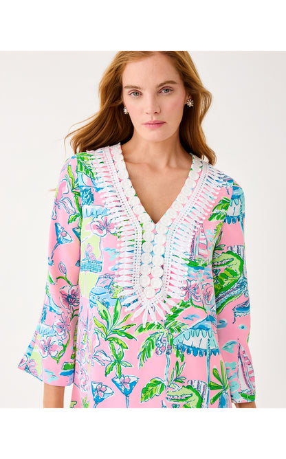 Ocleppo Maxi Caftan - Conch Shell Pink Oversized Sunny Dee
