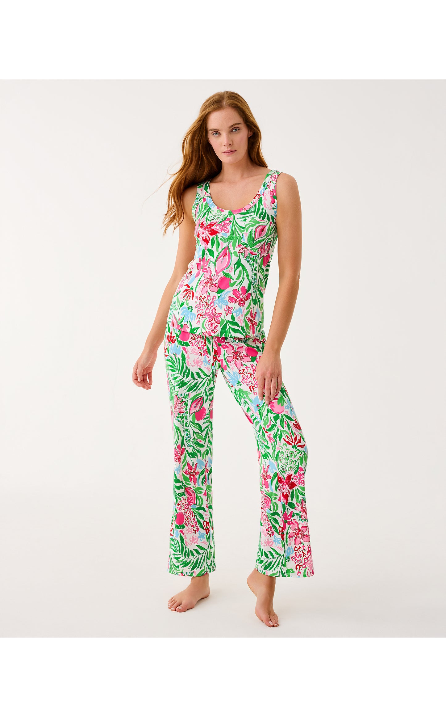 Bransen PJ Top - Multi Glowing Gardens