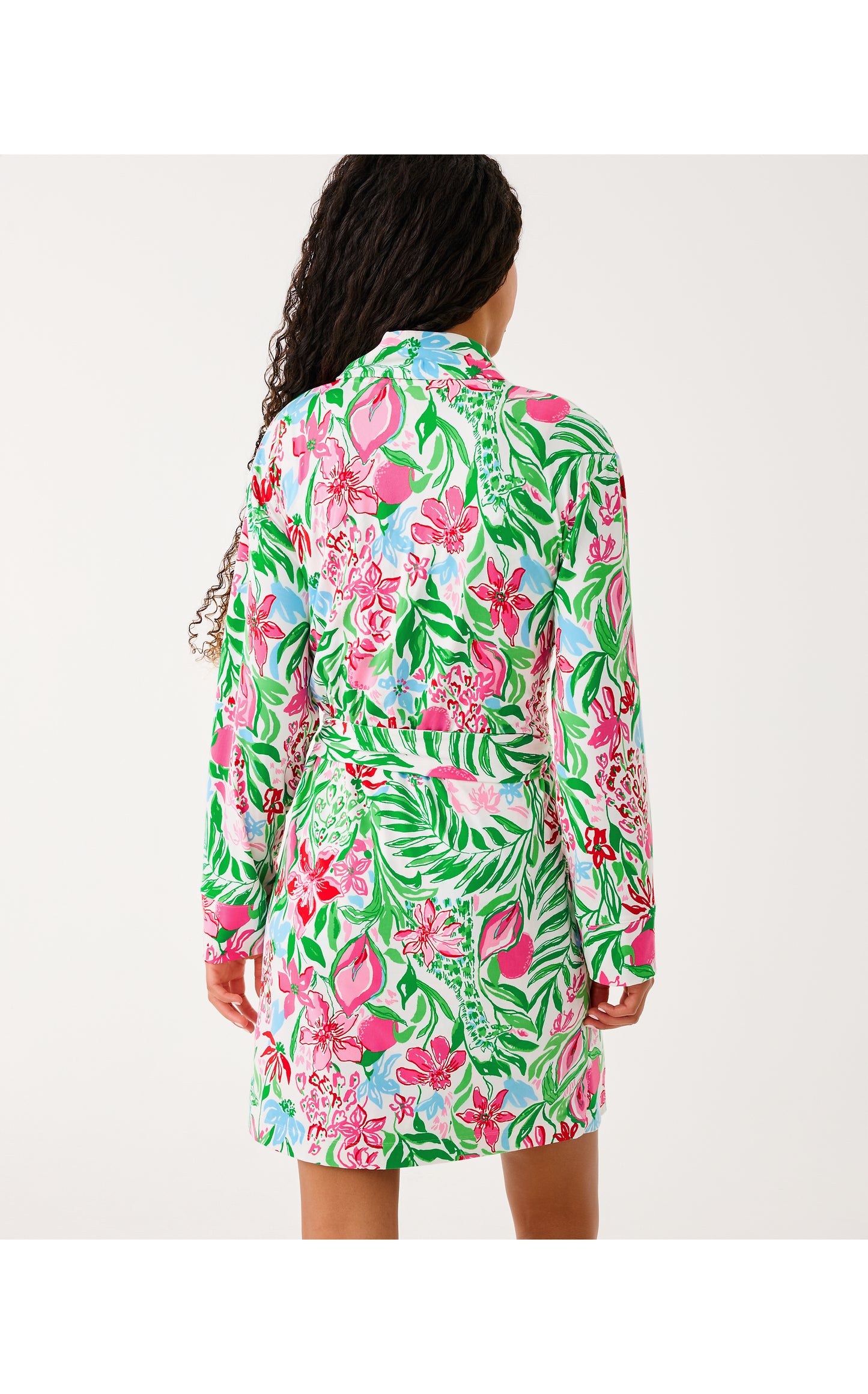 Janine Pajama Robe - Multi Glowing Gardens