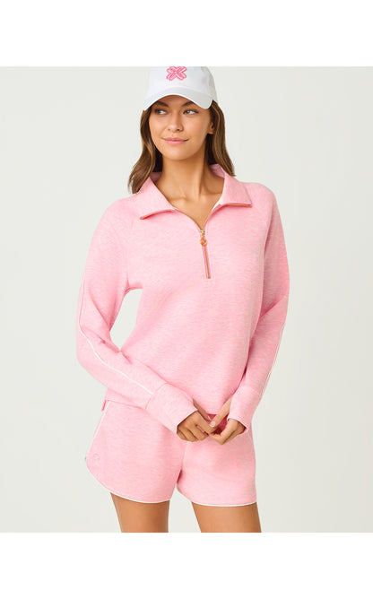 UPF50+ Elemis Pullover - Heathered Conch Shell Pink
