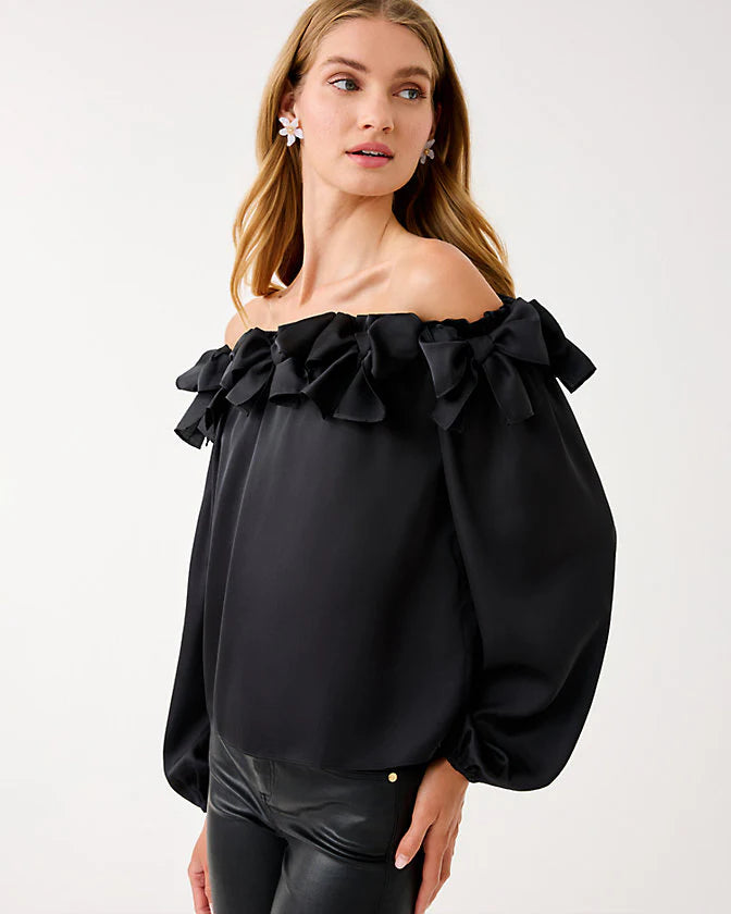 Analea Off The Shoulder Top - Noir