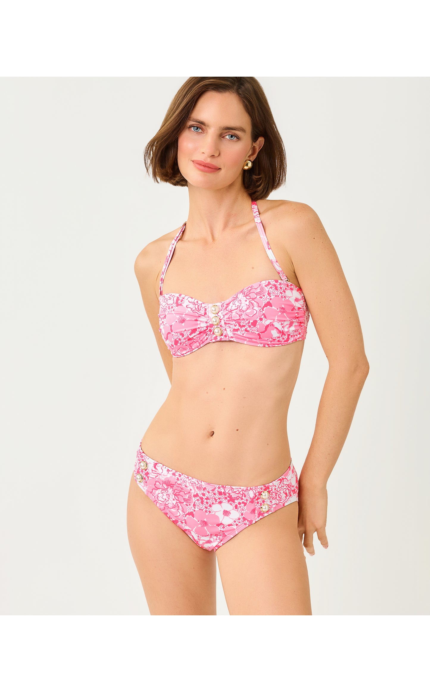 Melita Bandeau Top - Conch Shell Pink Burst Of Joy