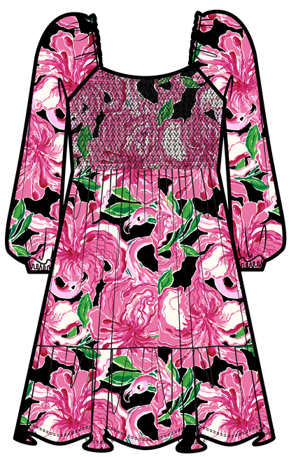 Mini Jilly Long Sleeved Dress