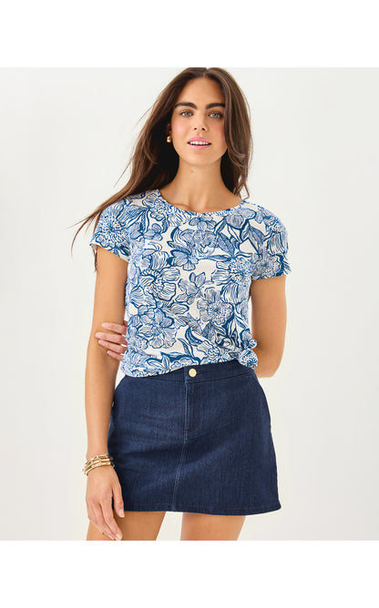 Colette Stretch Denim Skirt - Dark Wash