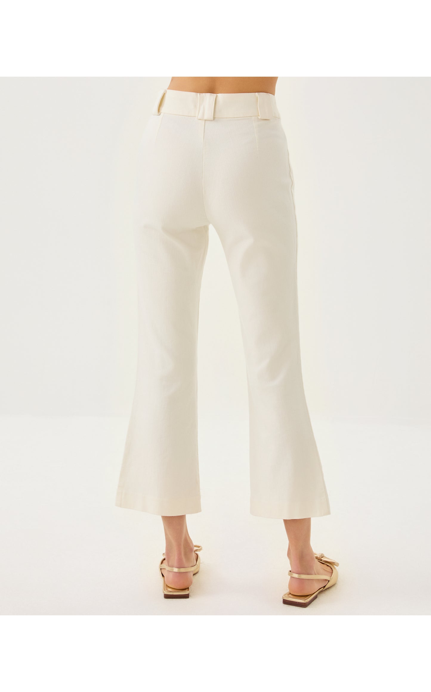 Parrish High Rise Crop Flare - Coconut