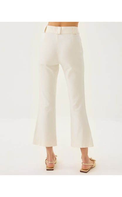 Parrish High Rise Crop Flare - Coconut
