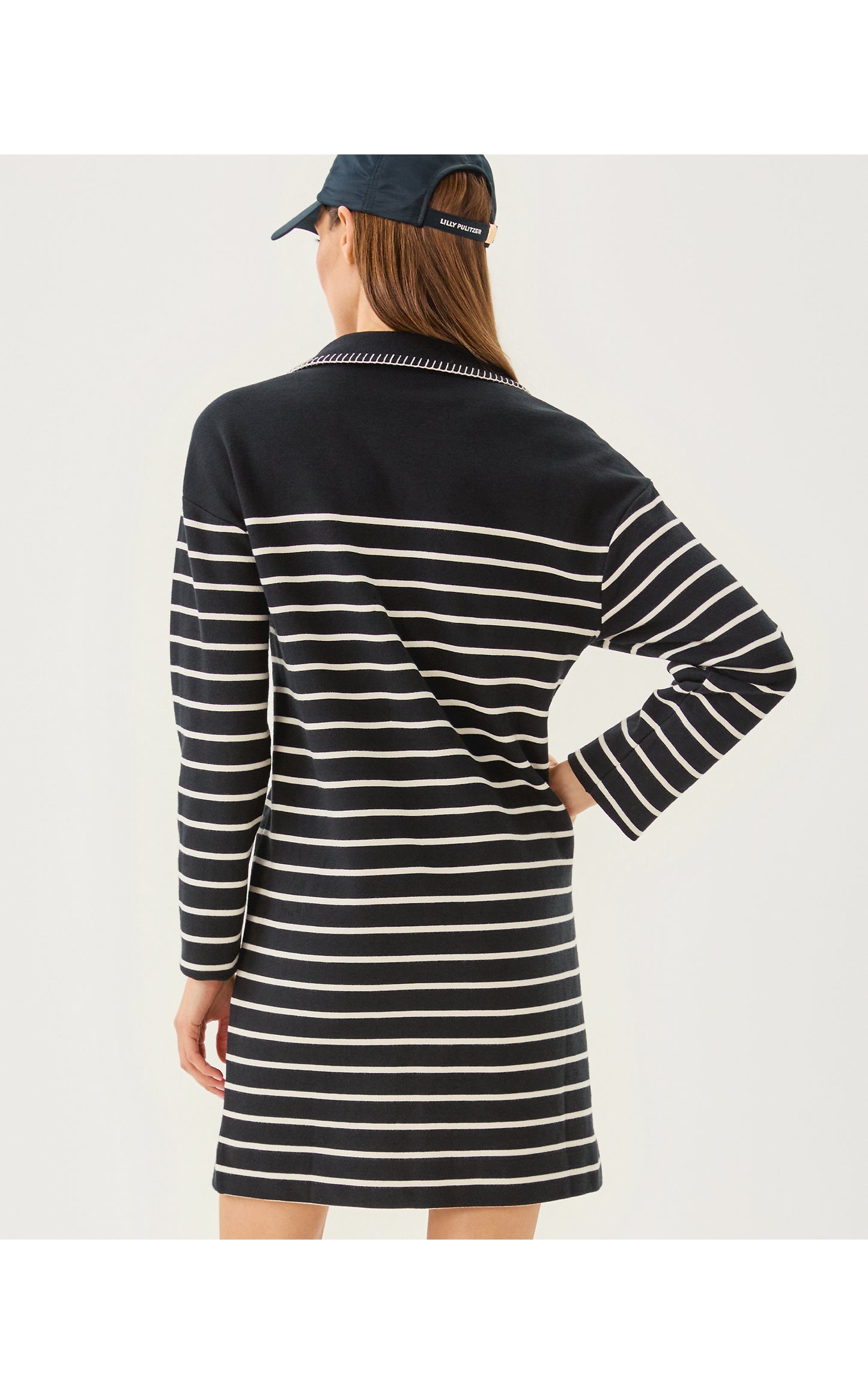 Corvaya Terry Dress - Noir Legacy Stripe