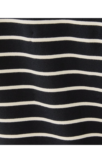 Corvaya Terry Dress - Noir Legacy Stripe