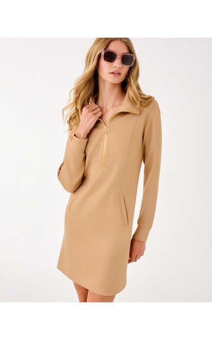 UPF50+ Eleni Dress - Heathered Iced Latte