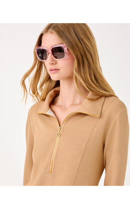 UPF50+ Eleni Dress - Heathered Iced Latte