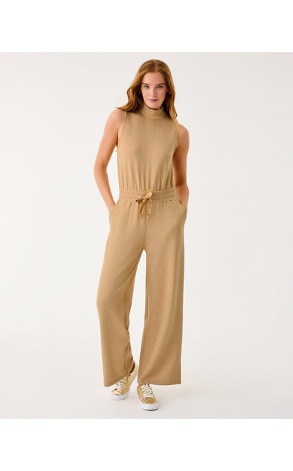 UPF50+ Amore Jumpsuit - Heathered Iced Latte
