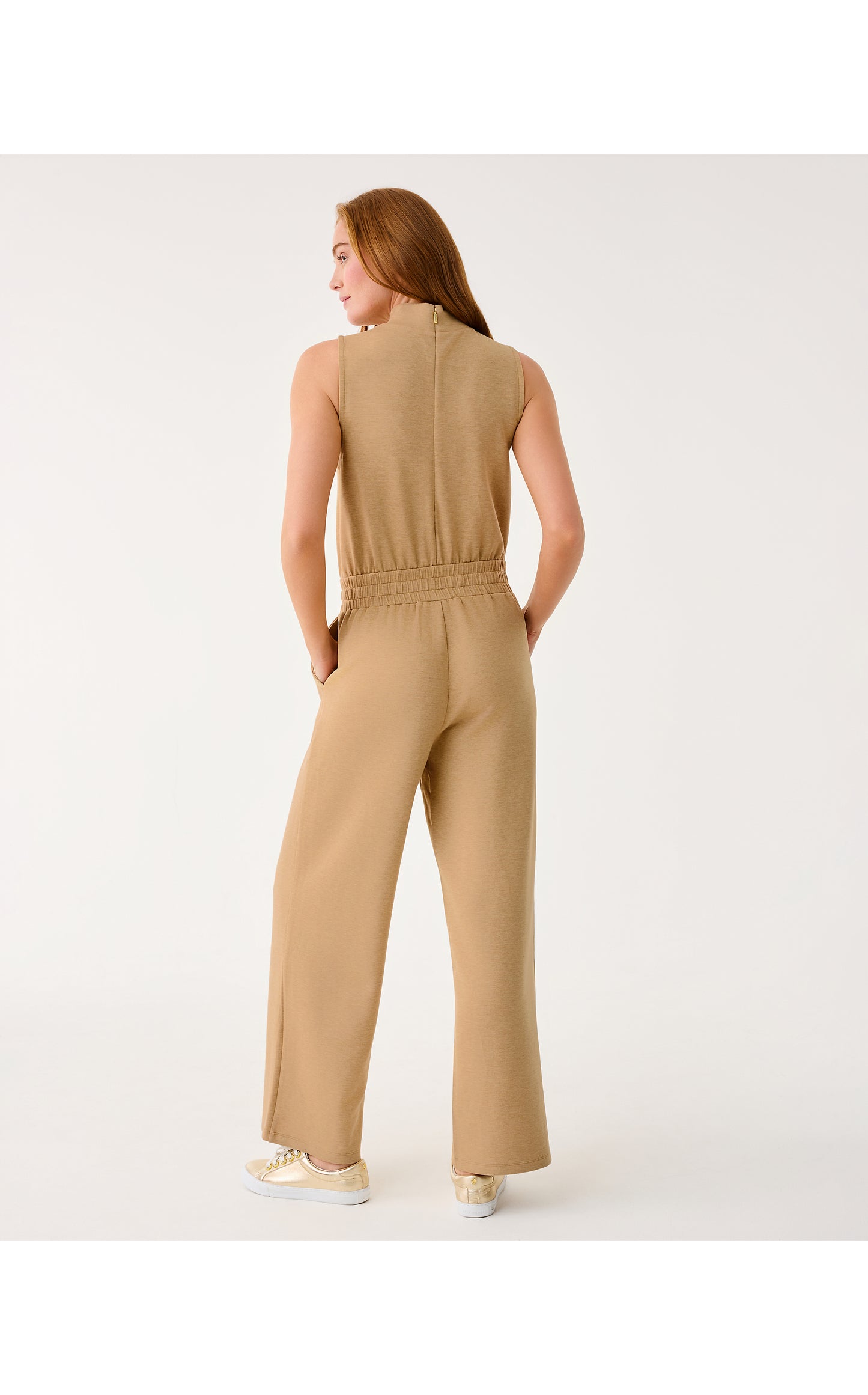UPF50+ Amore Jumpsuit - Heathered Iced Latte