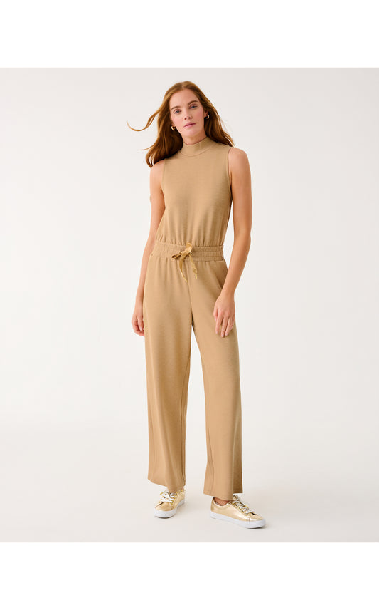 UPF50+ Amore Jumpsuit - Heathered Iced Latte