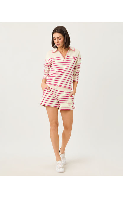 Aubra Short - Berry Bouquet Legacy Stripe