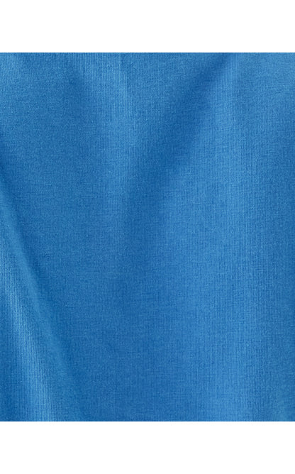 Clairmont Crochet Trimmed Knit Top - Sunwashed Blue