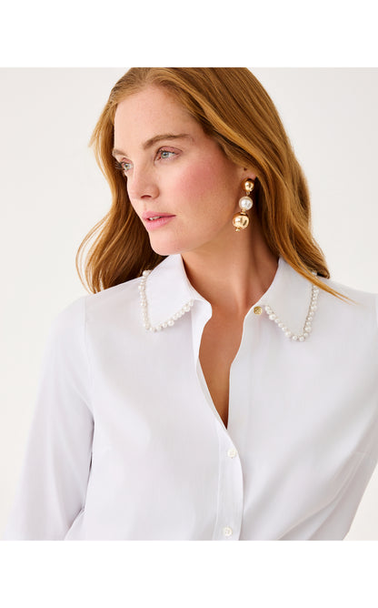 The Pearl Lilly Shirt - Resort White