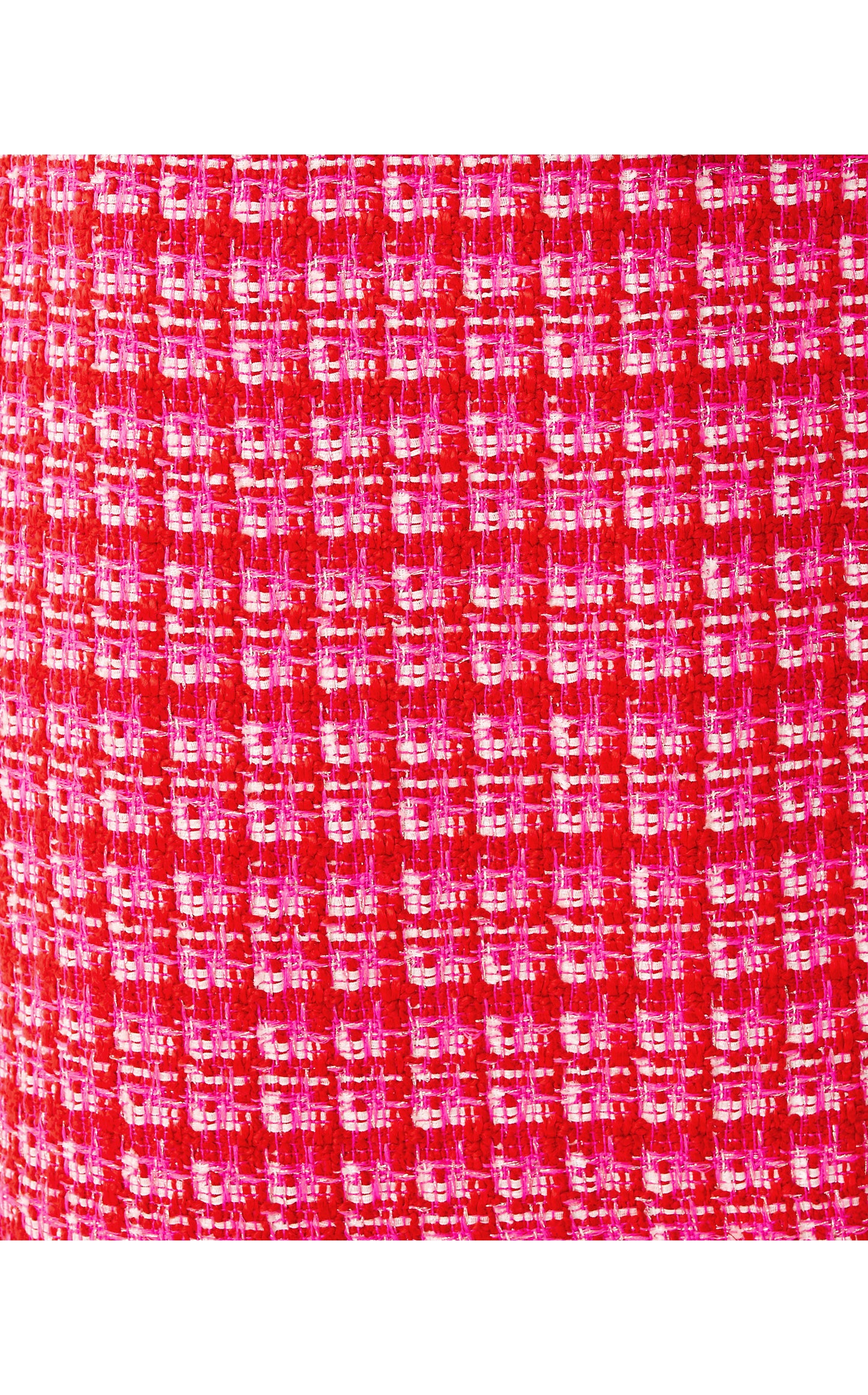 Kels Boucle Mini Skirt - Cranberry Red Fiesta Boucle