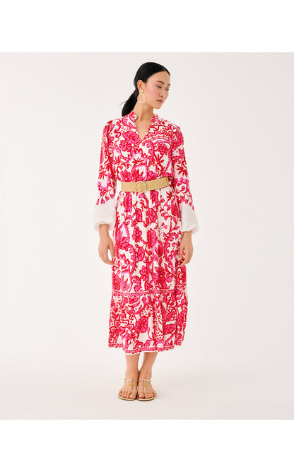 Axton Midi Dress - Coconut Spicy Socialite Engineered Midi Dress