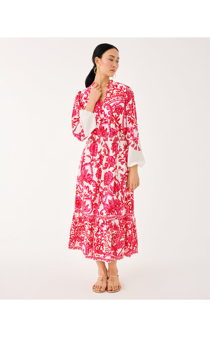 Axton Midi Dress - Coconut Spicy Socialite Engineered Midi Dress