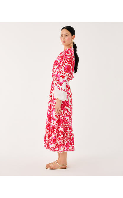 Axton Midi Dress - Coconut Spicy Socialite Engineered Midi Dress