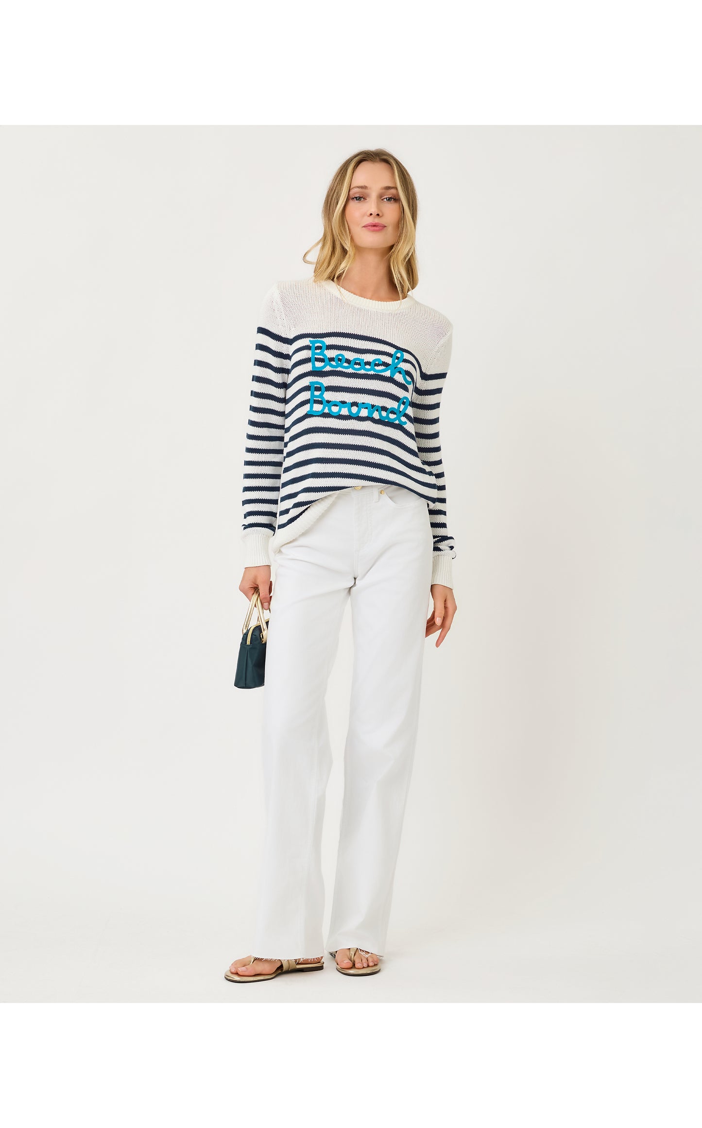 Kelsa Sweater - Coconut Beach Bound Embroidery