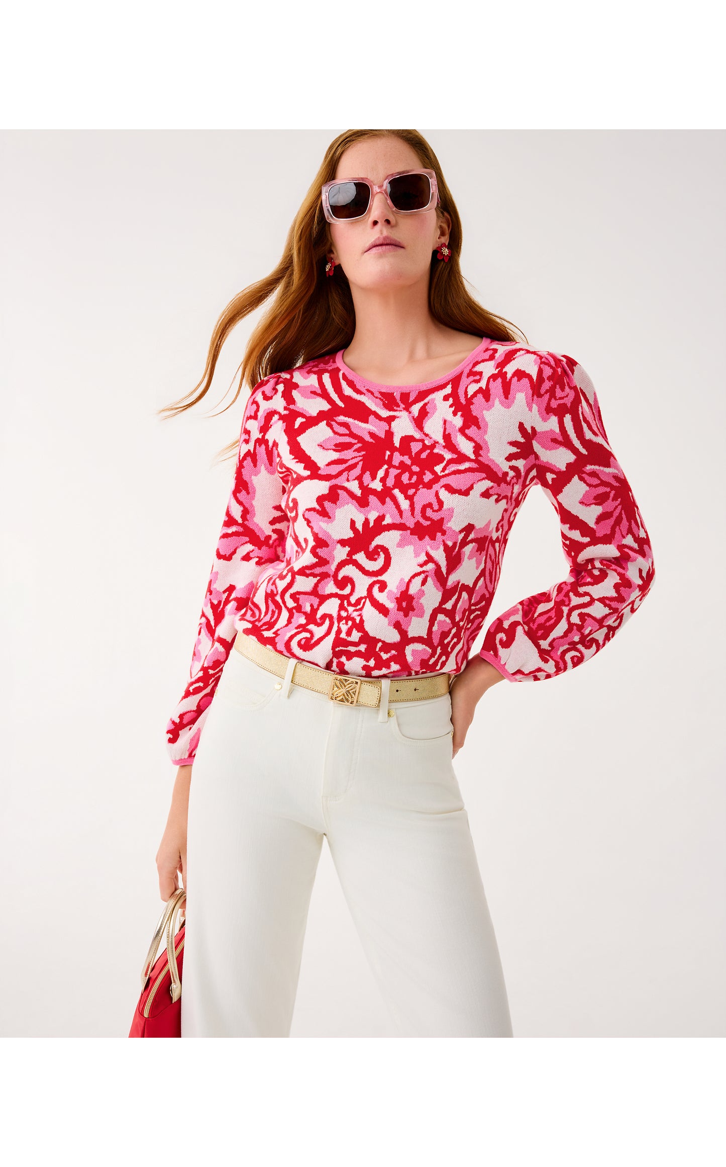 Veronita Sweater - Coconut Spicy Socialite Jacquard