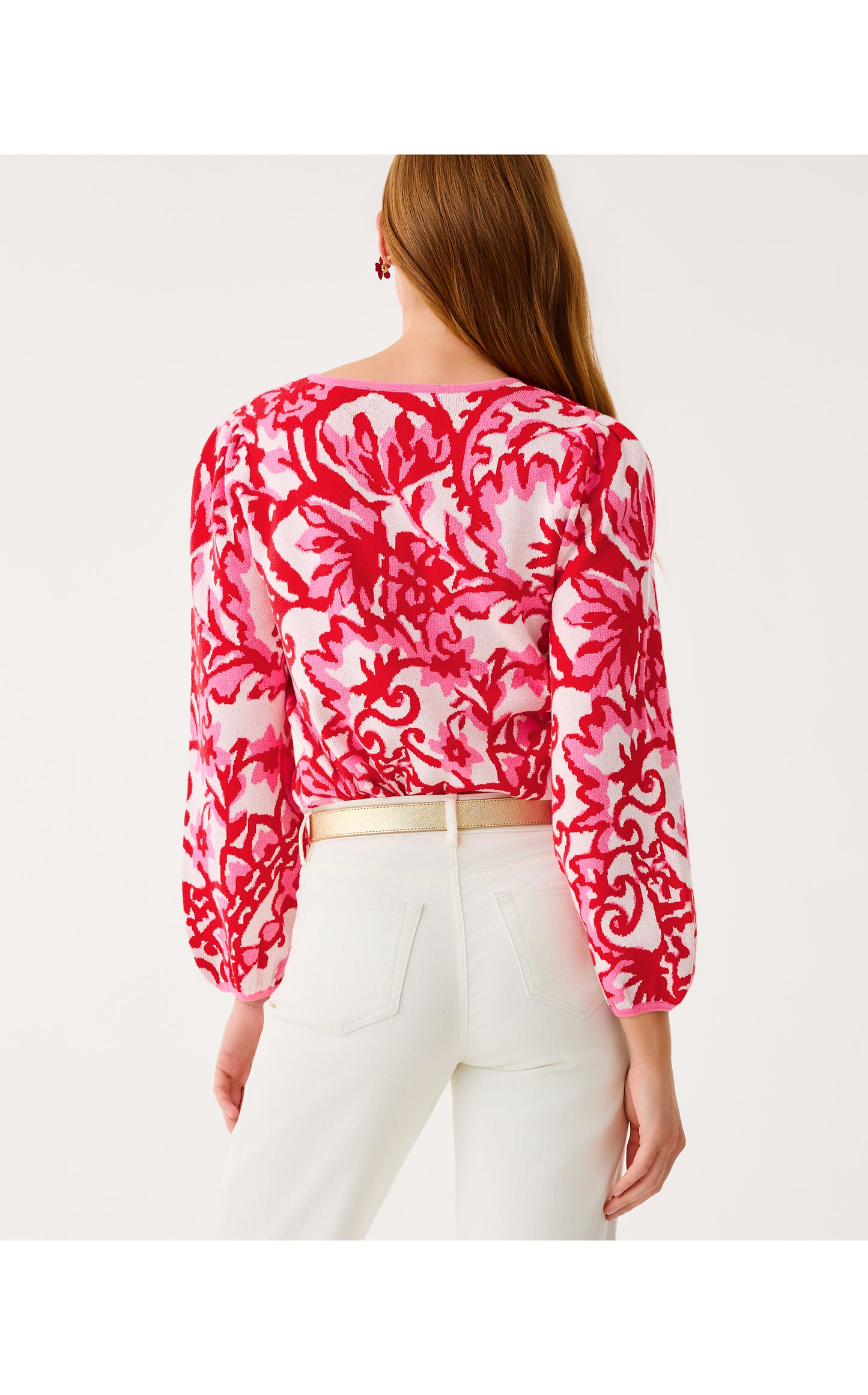 Veronita Sweater - Coconut Spicy Socialite Jacquard